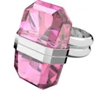 Swarovski Lucent Ring Magnet Silverfärgad Rosa 50