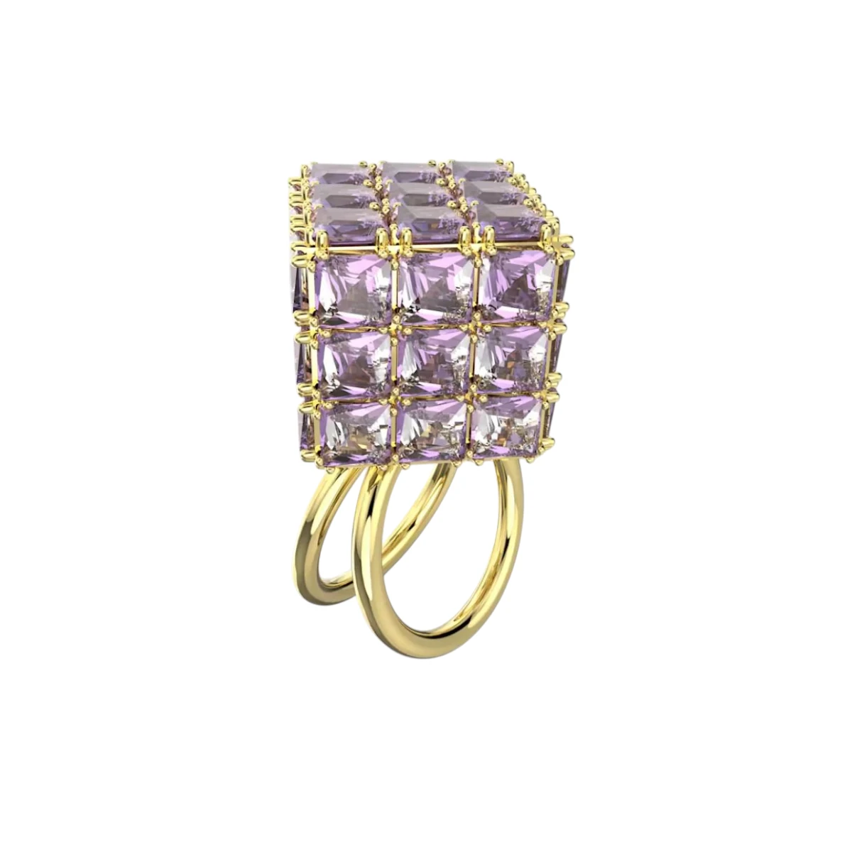 5633641 Swarovski Curiosa Ring Guldfärgad Lila 50 - Bild 1