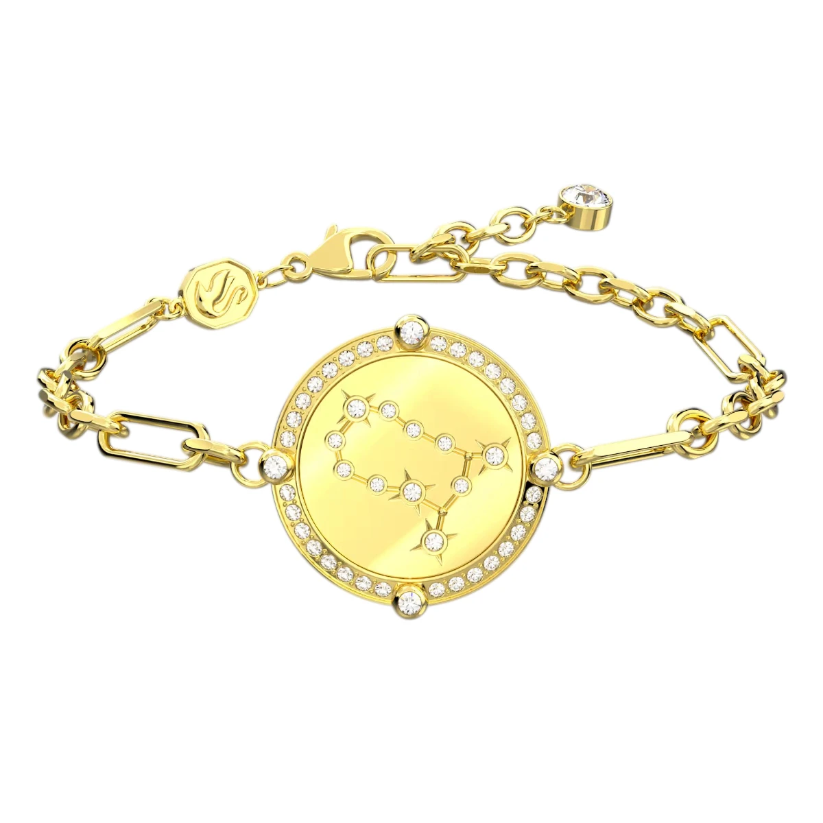 5649067 Swarovski Zodiac Tvillingarna Armband Guldfärgad Vit - Bild 1