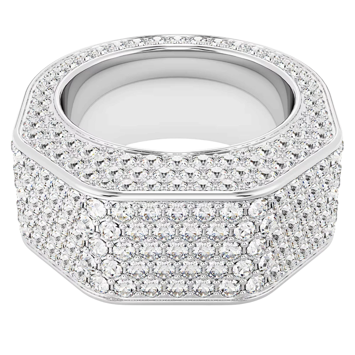 5651365 Swarovski Dextera Ring Silverfärgad Vit 50 - Bild 1