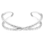 Swarovski Hyperbola Manschettarmband Silverfärgad Vit