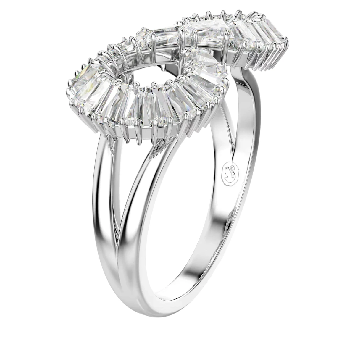 5679697 Swarovski Hyperbola Ring Silverfärgad Vit 58 - Bild 1