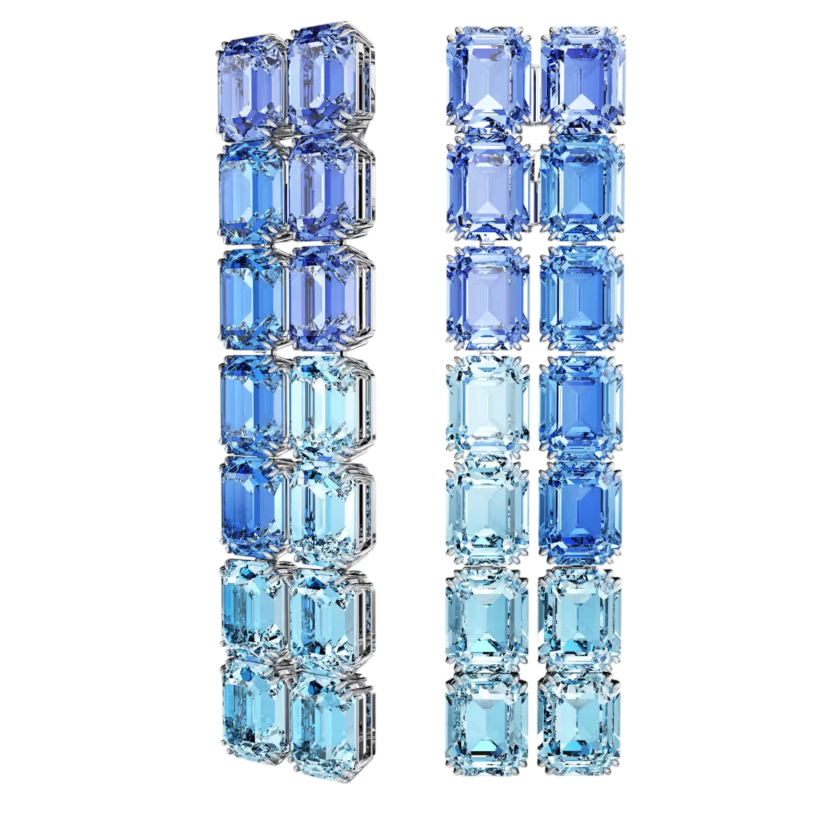 5696517 Swarovski Millenia Örhängen Silverfärgad Blå - Bild 1