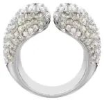 Swarovski Sublima Ring Silverfärgad Vit 50