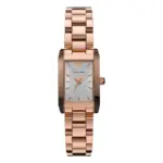 Armani Quartz Roséguldfärgad Stållänk Silver