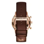 Armani Herrklocka Quartz Guldfärgad boett Brun