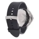 Armani Quartz Silverfärgad Boett Gummiarmband Svart - Bild 3