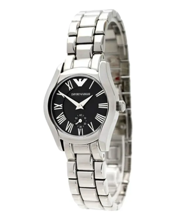 Armani Damklocka Quartz Stållänk Svart
