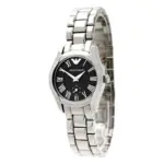 Armani Quartz Stållänk Svart