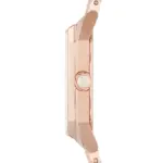 Armani Quartz Rektangulär Roséguldfärgad Stållänk Vit Pärlemor - Bild 3