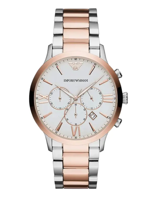 Armani Herrklocka Quartz Grå Boett Vit