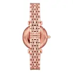 Armani Damklocka Quartz Rosa Stållänk Vit