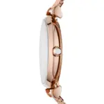 Armani Gianni T-Bar Quartz Roséguldfärgad Mesharmband Vit Pärlemor - Bild 3