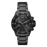 Armani Diver Quartz Kronograf Stållänk Svart