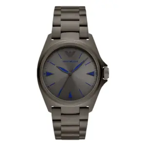 Armani Herrklocka Quartz Stållänk Grå