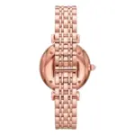 Armani Damklocka Quartz Rosa Stållänk Flerfärgad