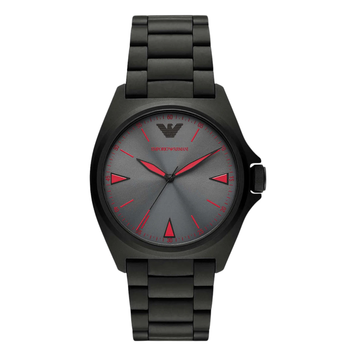 AR11393 Armani Herrklocka Quartz Svart Stållänk Grå