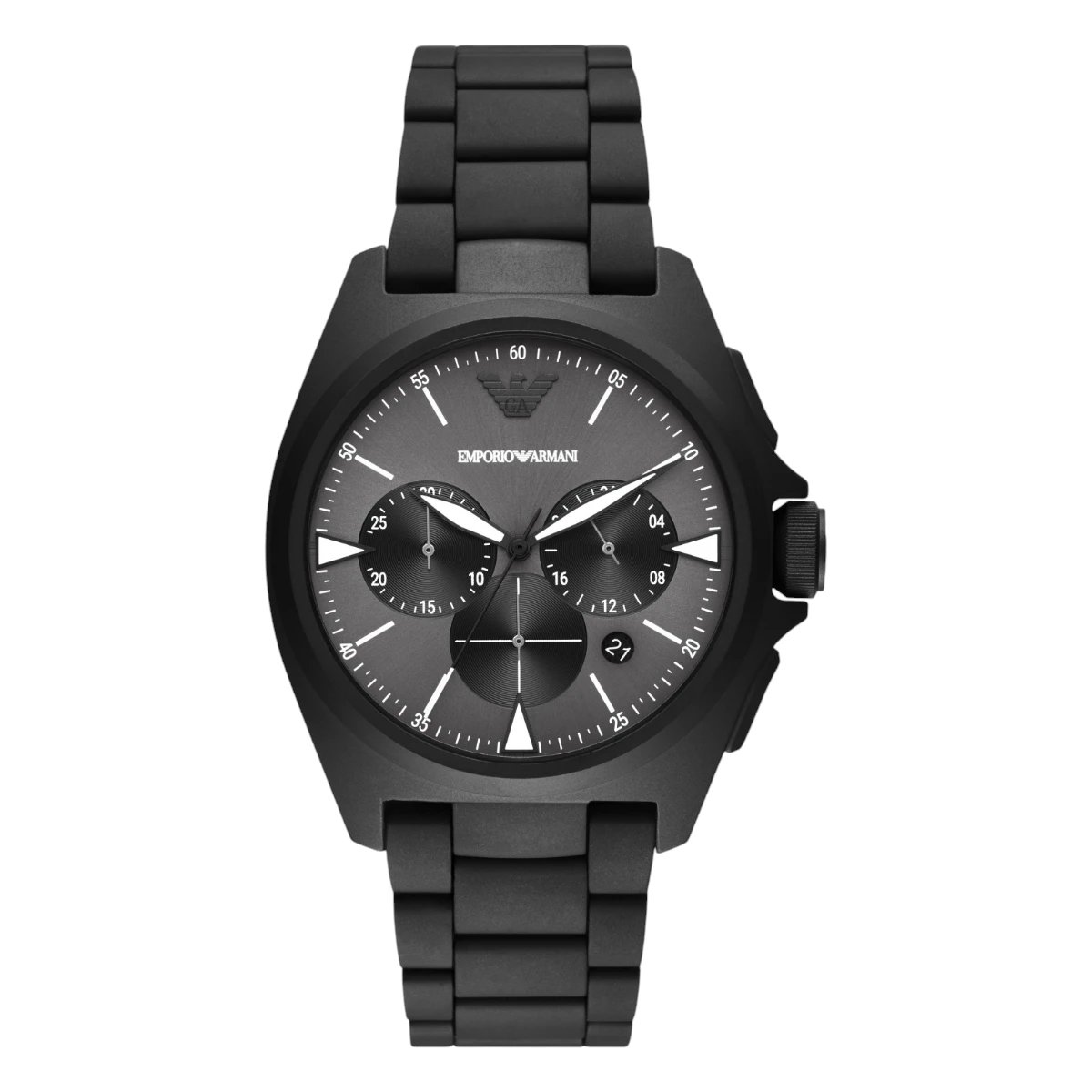 AR11412 Armani Herrklocka Quartz Svart Stållänk Grå