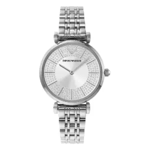 Armani Damklocka Quartz Stållänk Grå