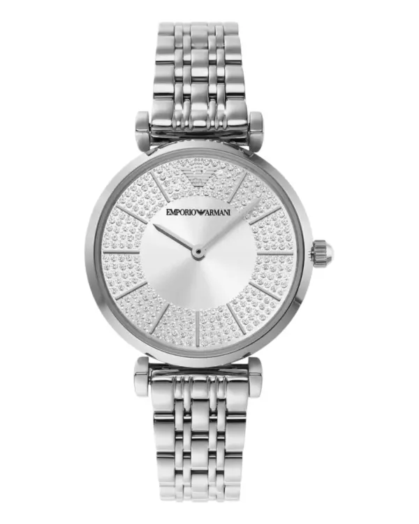 Armani Damklocka Quartz Stållänk Grå