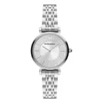 Armani Gianni T-Bar Quartz Stållänk Silver
