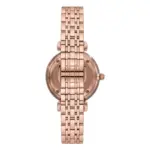 Armani Gianni T-Bar Quartz Roséguldfärgad Stållänk Silver - Bild 3