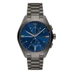 Armani Herrklocka Quartz Hardlex Stållänk Grå