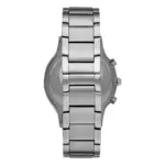 Armani Herrklocka Quartz Grå Stållänk Grön