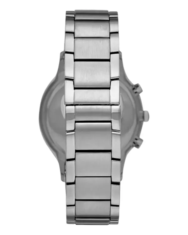 Armani Herrklocka Quartz Grå Stållänk Grön