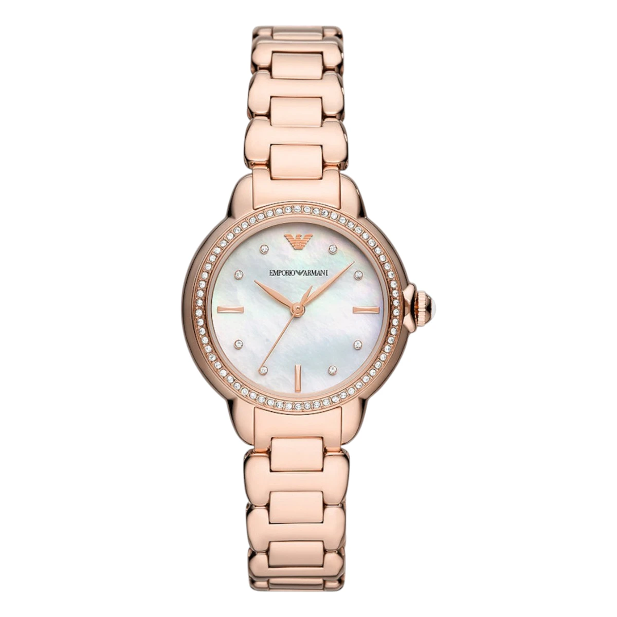 AR11523 Armani Damklocka Quartz Rosa Stållänk Flerfärgad