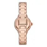 Armani Damklocka Quartz Rosa Stållänk Flerfärgad