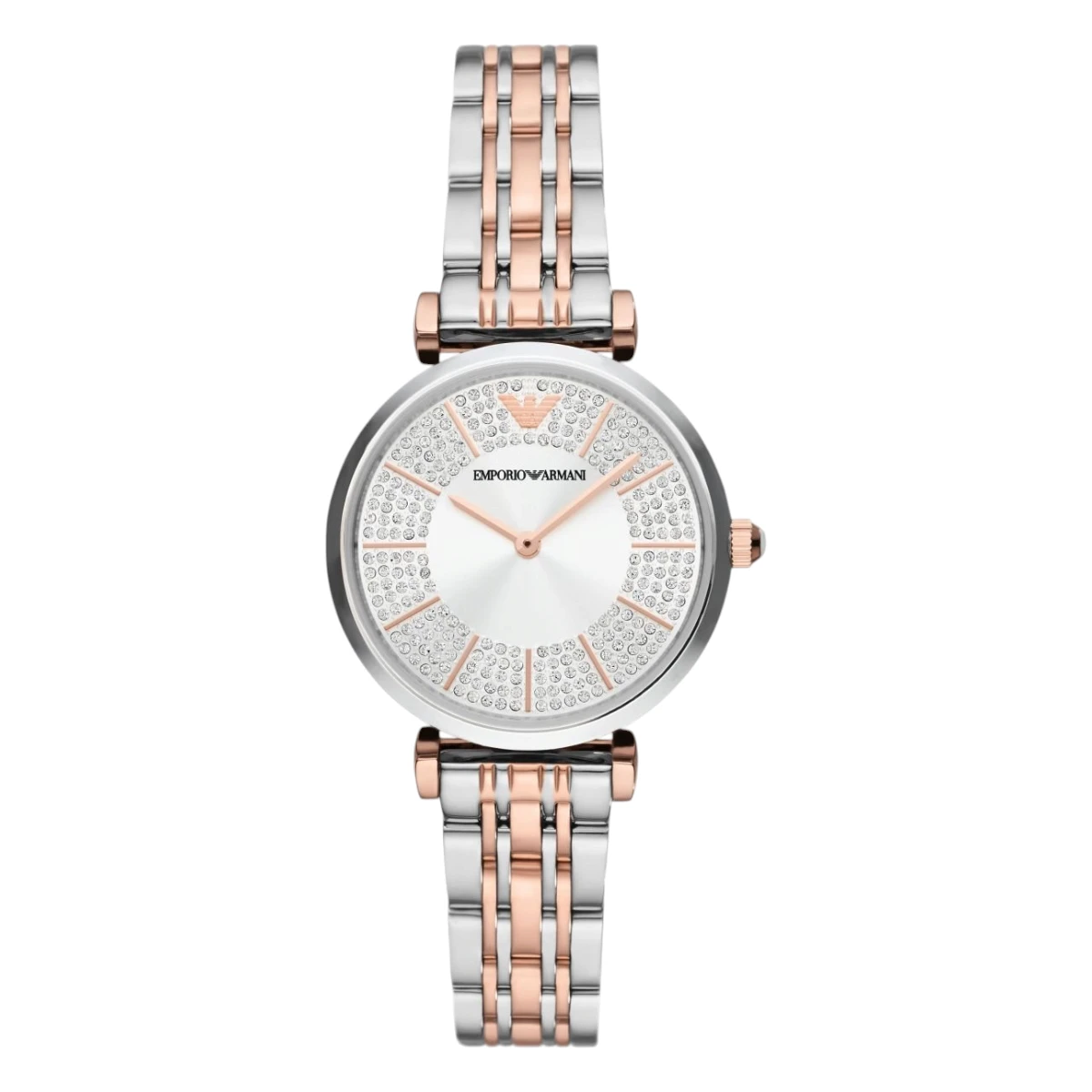 AR11537 Armani Damklocka Quartz Grå Stållänk Flerfärgad