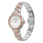 Armani Mia Quartz Tvåfärgad Stållänk Vit Pärlemor - Bild 2