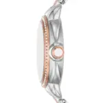 Armani Mia Quartz Tvåfärgad Stållänk Vit Pärlemor - Bild 3