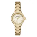 Armani Damklocka Quartz Guldfärgad Stållänk Guld