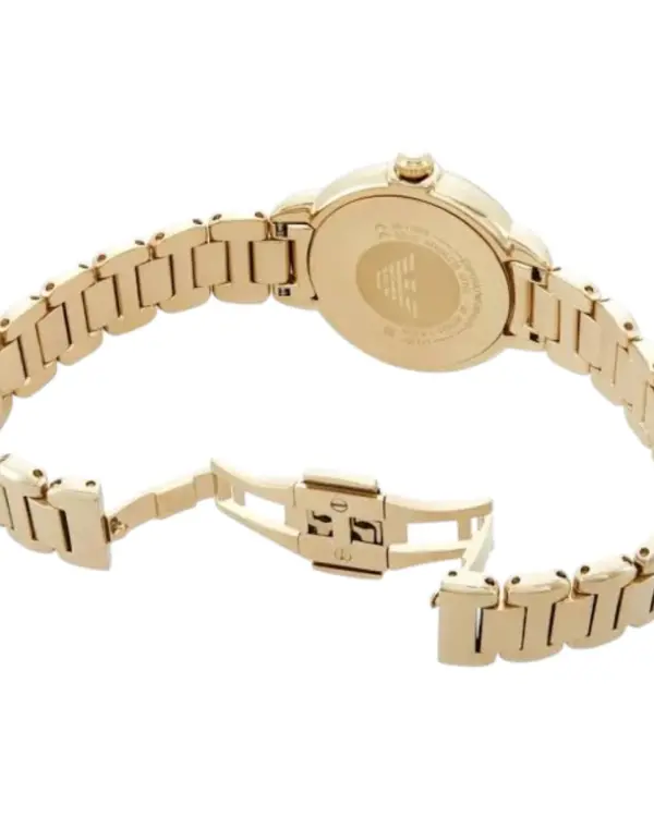 Armani Damklocka Quartz Guldfärgad Stållänk Guld