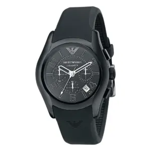 Armani Herrklocka Quartz Keramikboett Svart