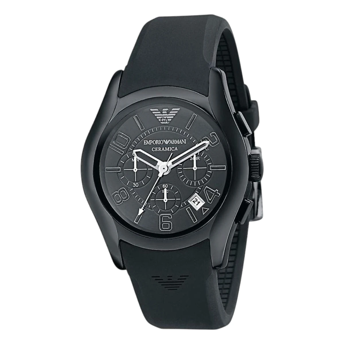 AR1430 Armani Herrklocka Quartz Keramikboett Svart