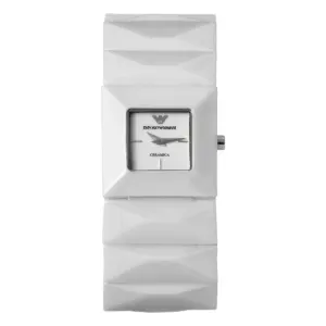 Armani Damklocka Quartz Keramikarmband Vit