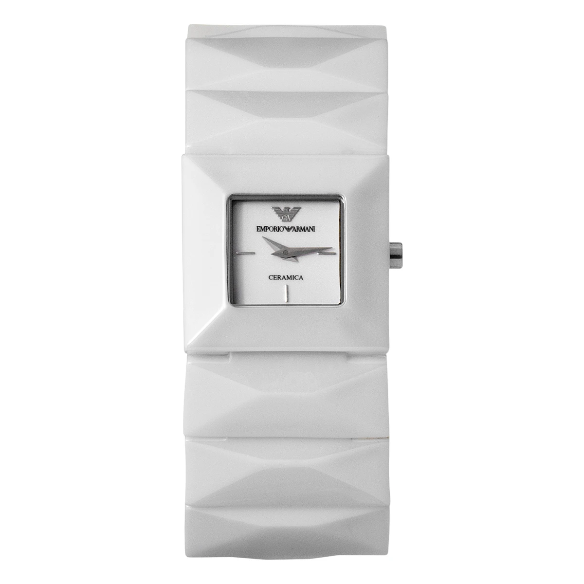 AR1436 Armani Damklocka Quartz Keramikarmband Vit