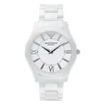 Armani Herrklocka Quartz Keramikarmband Vit