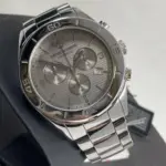 Armani Ceramica Quartz Kronograf Titanlänk Grå - Bild 3