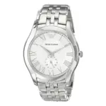 Armani Classic 43 mm Quartz Liten Sekundvisare Stållänk Silver - Bild 2