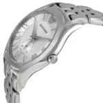 Armani Classic 43 mm Quartz Liten Sekundvisare Stållänk Silver - Bild 4