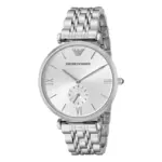 Armani Herrklocka Quartz Silverfärgad Stållänk Silver