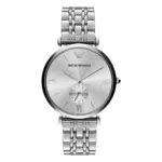 Armani Classic Quartz Liten Sekundvisare Stållänk Silver
