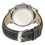 Armani Classic Quartz Kronograf Grått Läderarmband Silver - Bild 4