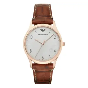 Armani Herrklocka Quartz Roséguldfärgad Boett Grå