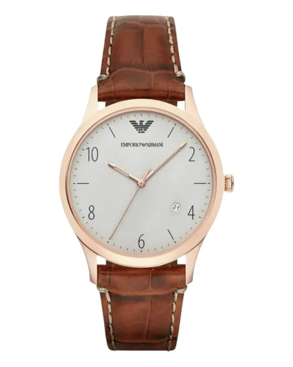 Armani Herrklocka Quartz Roséguldfärgad Boett Grå