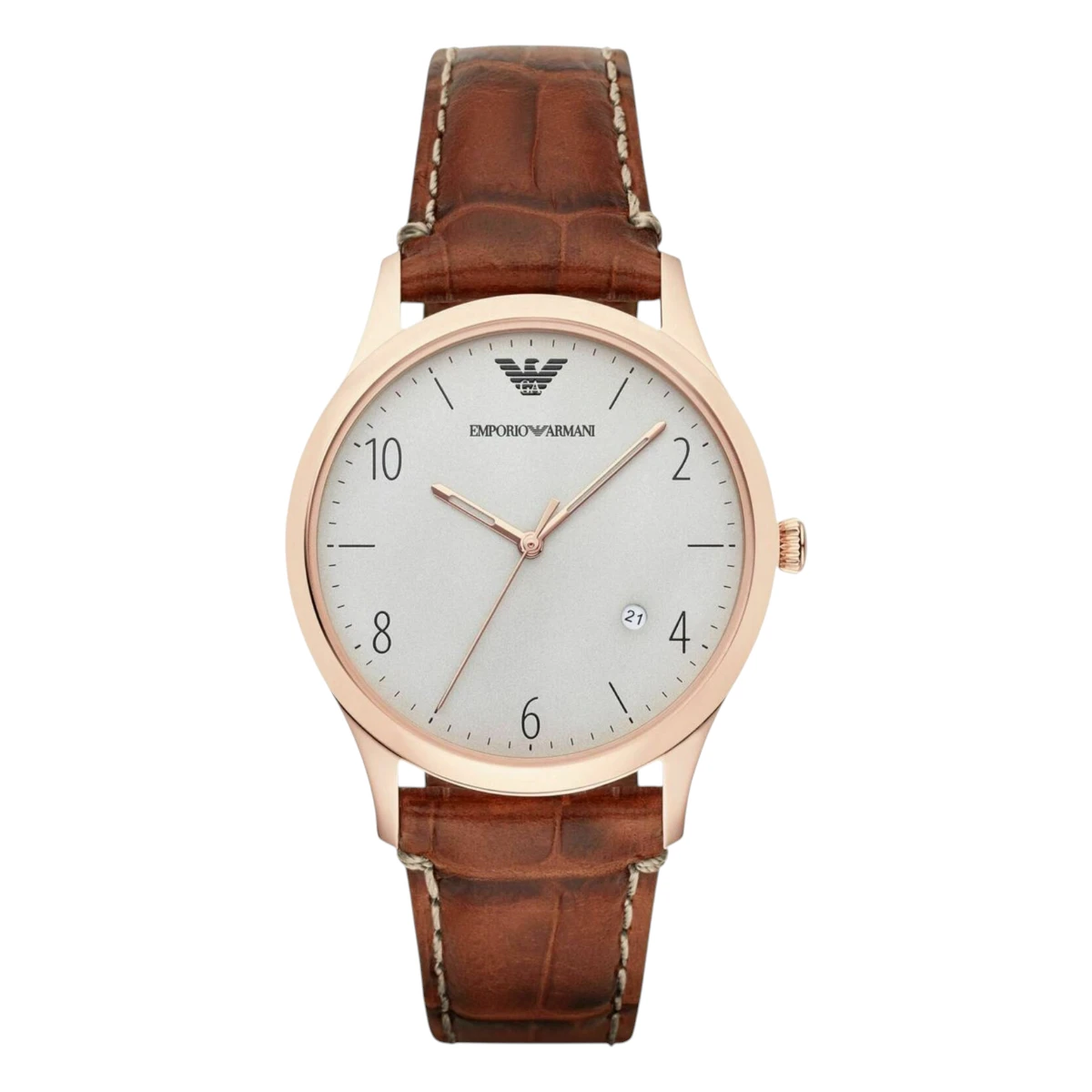 AR1866 Armani Herrklocka Quartz Roséguldfärgad Boett Grå